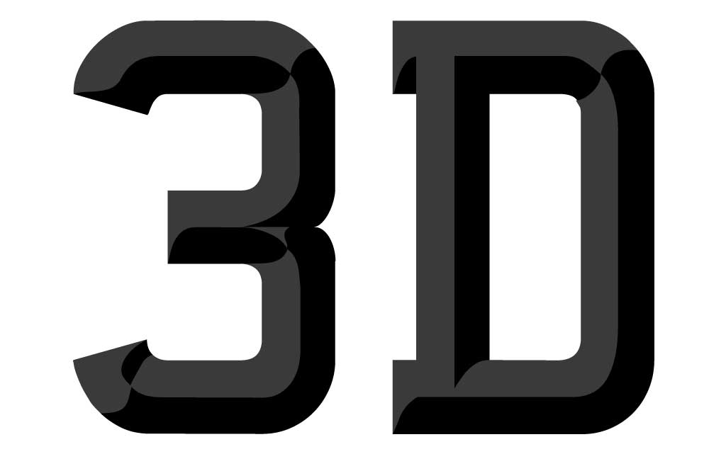 3D Car Number Plate Font