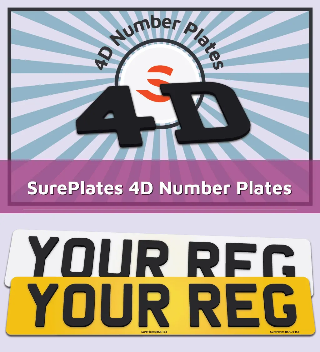 4D Number Plates from SurePlates